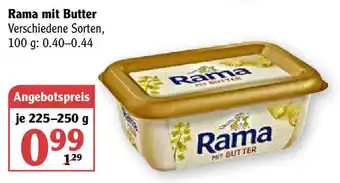 Globus Rama mit Butter 225-250g Angebot