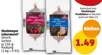 PENNY Stockmeyer Leberwurst 150 g Packung Angebot