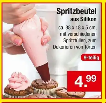 Zimmermann Spritzbeutel aus Silikon Angebot