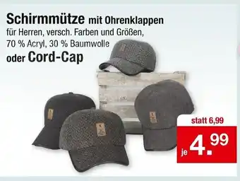 Zimmermann Schirmmütze mit Ohrenklappen Angebot