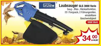 Zimmermann Güde Laubsauger GLS 3000 Vario Angebot