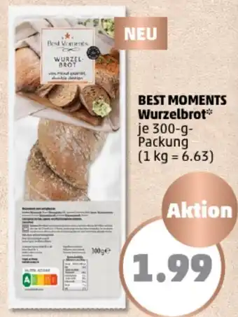 PENNY BEST MOMENTS Wurzelbrot 300 g Packung Angebot