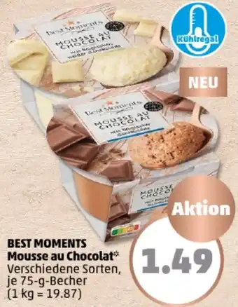 PENNY BEST MOMENTS Mousse au Chocolat 75 g Becher Angebot