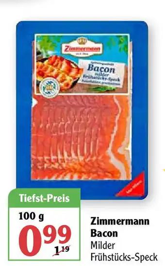 Globus Zimmermann Bacon 100g Angebot