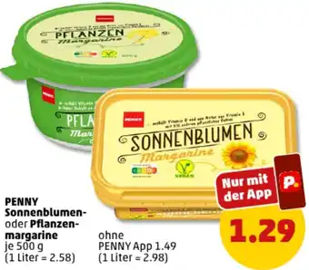 PENNY PENNY Sonnenblumen oder Pflanzenmargarine 500 g Angebot