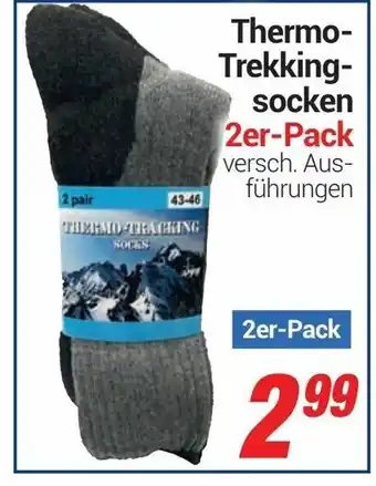 CENTERSHOP Thermo Trekkingsocken 2er Pack Angebot