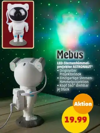 PENNY Mebus LED-Sternenhimmelprojektor ASTRONAUT Angebot