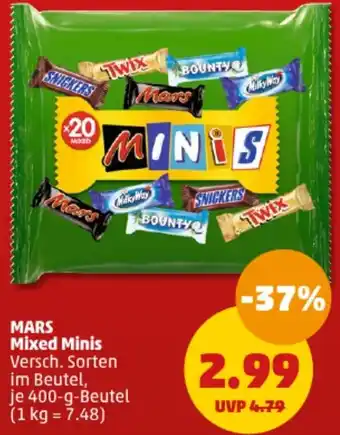 PENNY MARS Mixed Minis 400 g Beutel Angebot