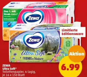 PENNY ZEWA Ultra Soft 16 x 150 Blatt Angebot