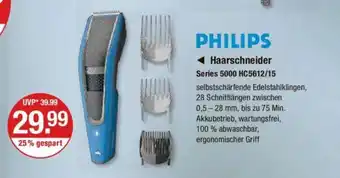 V Markt PHILIPS Haarschneider Series 5000 HC5612/15 Angebot