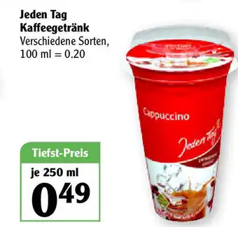 Globus Jeden Tag Kaffeegrtränk 250ml Angebot