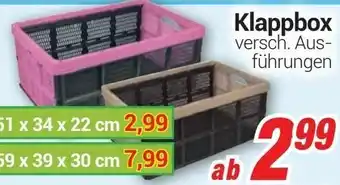 CENTERSHOP Klappbox Angebot