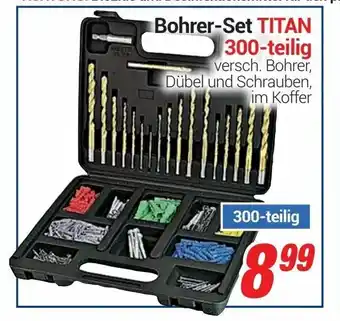 CENTERSHOP Bohrer Set Titan 300 teilig Angebot