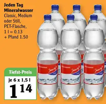 Globus Jeden Tag Mineralwasser 6x1,5L Angebot