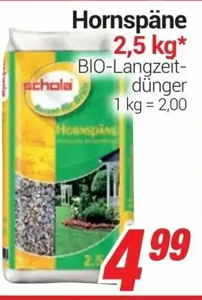 CENTERSHOP Hornspäne 2,5kg Angebot