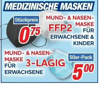 CENTERSHOP Mund & Nasenmaske Angebot