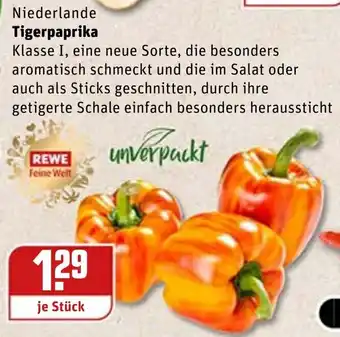 REWE Tigerpaprika Angebot