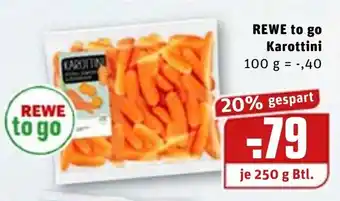 REWE Rewe to go Karottini 250g Angebot