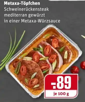 REWE Metaxa Töpfchen 100g Angebot