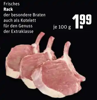 REWE Frisches Rack 100g Angebot