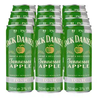 Netto Marken-Discount Jack daniel’s whiskey apple & tonic mixgetränk 3,0 % vol 0,25 liter dose, 12er pack Angebot