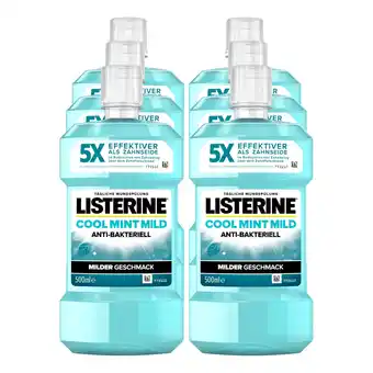Netto Marken-Discount Listerine mundspülung cool mint mild 500 ml, 6er pack Angebot