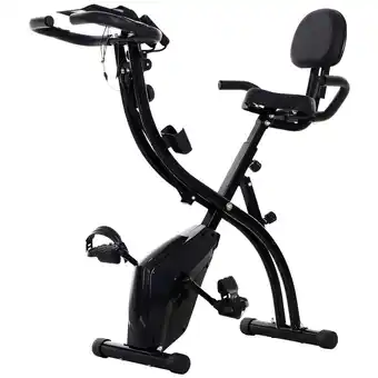 Netto Marken-Discount Homcom fahrradtrainer mit lcd display 97 x 51 x 115 (lxbxh) fitnessfahrrad heimtrainer ergometer hometrainer fitnessgerät Angebot