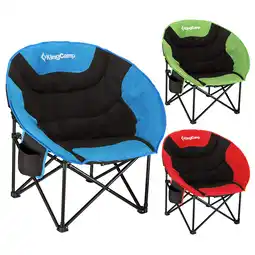 Netto Marken-Discount Kingcamp moonchair l camping klapp stuhl falt sessel garten angel outdoor 120 kg farbe: blau Angebot