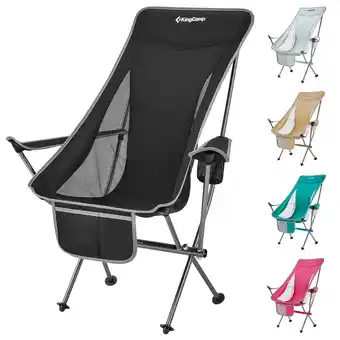 Netto Marken-Discount Kingcamp campingstuhl cataby deluxe klappstuhl strand stuhl faltbar alu 120 kg farbe: light grey Angebot