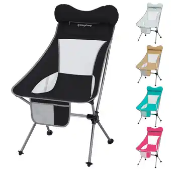 Netto Marken-Discount Kingcamp campingstuhl cataby klappstuhl strand stuhl faltbar leicht alu 150 kg farbe: light grey Angebot