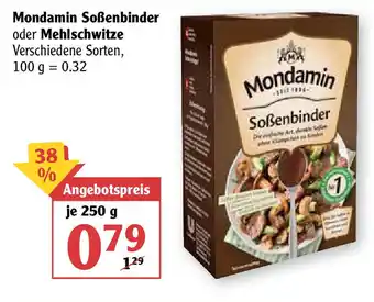 Globus Mondamin Soßenbinder oder Mehlschwitze 250g Angebot