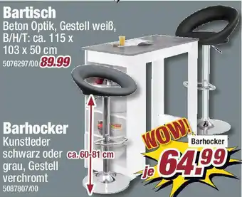 Poco Bartisch oder Barhocker Angebot