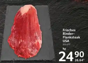 Selgros Frisches Rinder-Flanksteak USA kg Angebot