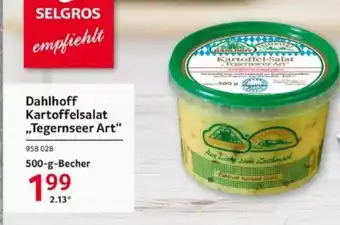 Selgros Dahlhoff Kartoffelsalat ,,Tegernseer Art" 500-g-Becher Angebot