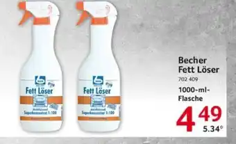 Selgros Becher Fett Löser 1L Angebot