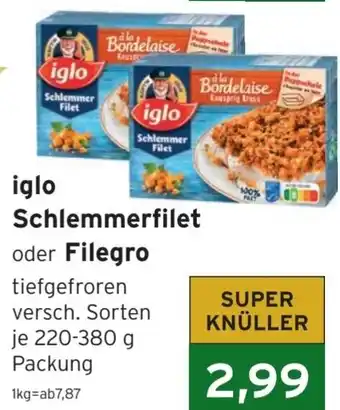 CAP Markt iglo Schlemmerfilet oder Filegro 220-380g Angebot