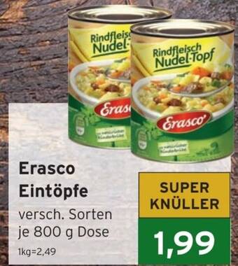 CAP Markt Erasco Eintöpfe 800g Angebot