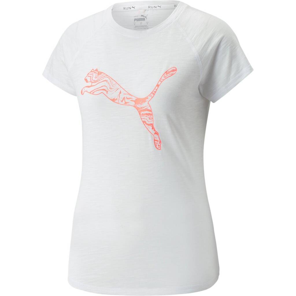 Puma damen run logo ss tee w puma white xl Angebot bei Intersport