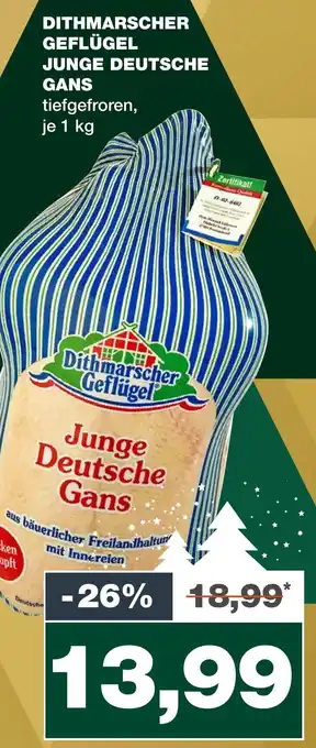 mein real DITHMARSCHER GEFLÜGEL JUNGE DEUTSCHE GANS tiefgefroren, je 1 kg Angebot