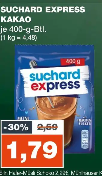 mein real SUCHARD EXPRESS KAKAO 400g Angebot