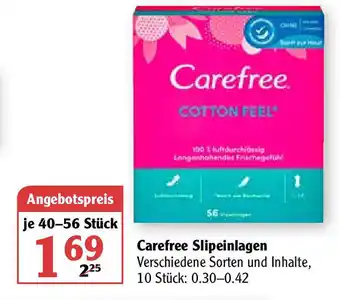 Globus Carefree Slipeinlagen Angebot