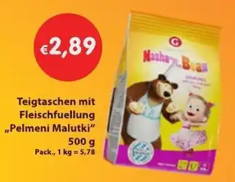 Mix Markt Teigtaschen mit Fleischfuellung Pelmeni Malutki 500g Angebot