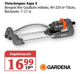 Globus Gardena Viereckregner Aqua S Angebot