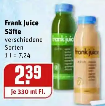 REWE Center Frank Juice Säfte 330ml Angebot