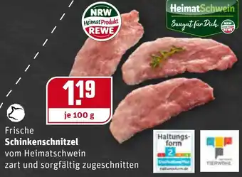 REWE Center Frische Schinkenschnitzel 100g Angebot