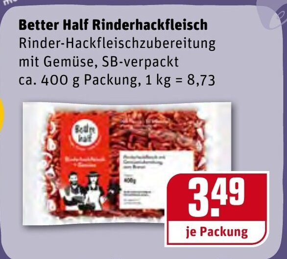 Better Half Rinderhackfleisch 400g Angebot bei REWE Center