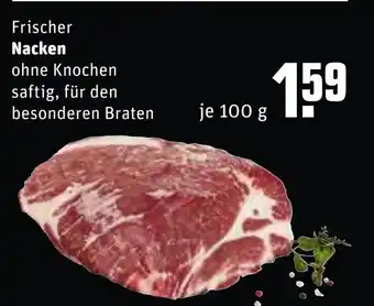 REWE Center Frischer Nacken 100g Angebot