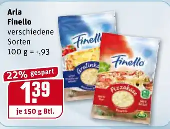 REWE Center Arla Finello 150g Beutel Angebot