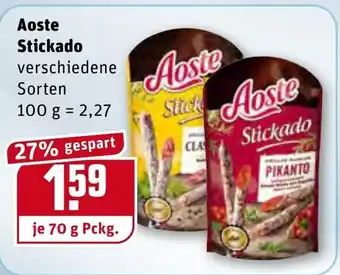 REWE Center Aoste Stickado 70g Angebot