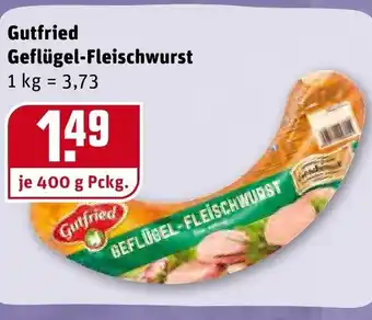 REWE Center Gutfried Geflügel Fleischwurst 400g Angebot